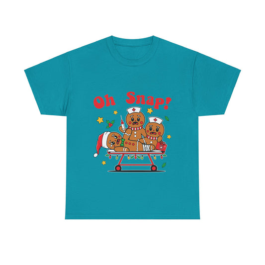 Oh Snap Injured Gingerbread Men Nurse Christmas Shirt | Funny Holiday T-Shirt | Nurse Gift"